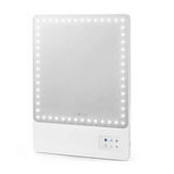 Glamcor RIKI LOVES RIKI RIKI SKINNY Portable 13 x 9.5-Inch Vanity Mirror (White)