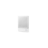 Glamcor RIKI LOVES RIKI RIKI SKINNY Portable 13 x 9.5-Inch Vanity Mirror (White)