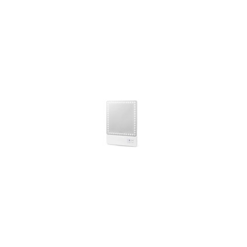 Glamcor RIKI LOVES RIKI RIKI SKINNY Portable 13 x 9.5-Inch Vanity Mirror (White)