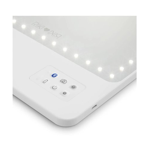 Glamcor RIKI LOVES RIKI RIKI SKINNY Portable 13 x 9.5-Inch Vanity Mirror (White)