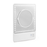 Glamcor RIKI LOVES RIKI RIKI SKINNY Portable 13 x 9.5-Inch Vanity Mirror (White)