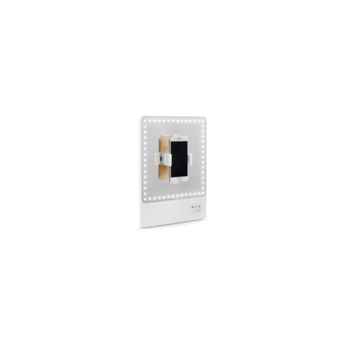 Glamcor RIKI LOVES RIKI RIKI SKINNY Portable 13 x 9.5-Inch Vanity Mirror (White)
