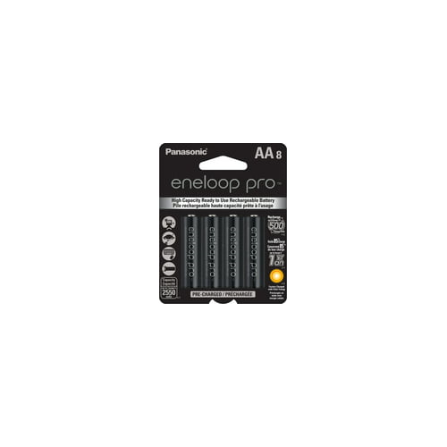 Panasonic Eneloop Pro AA Rechargeable Batteries (8-Pack)