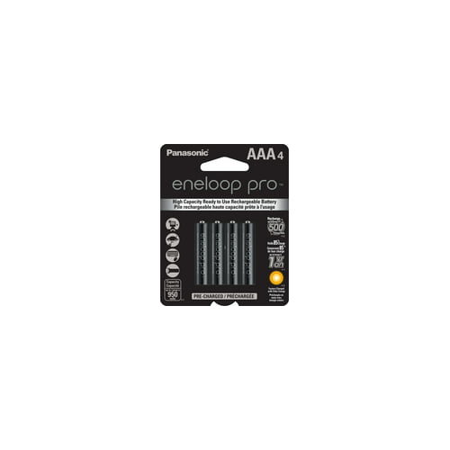 Panasonic Eneloop Pro AAA Rechargeable Batteries (4-Pack)
