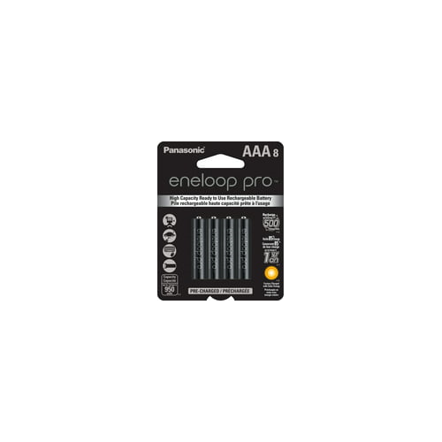 Panasonic Eneloop Pro AAA Rechargeable Batteries (8-Pack)