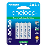 Panasonic Eneloop Ni-MH Pre-Charged Rechargeable AAA (8-Pack)