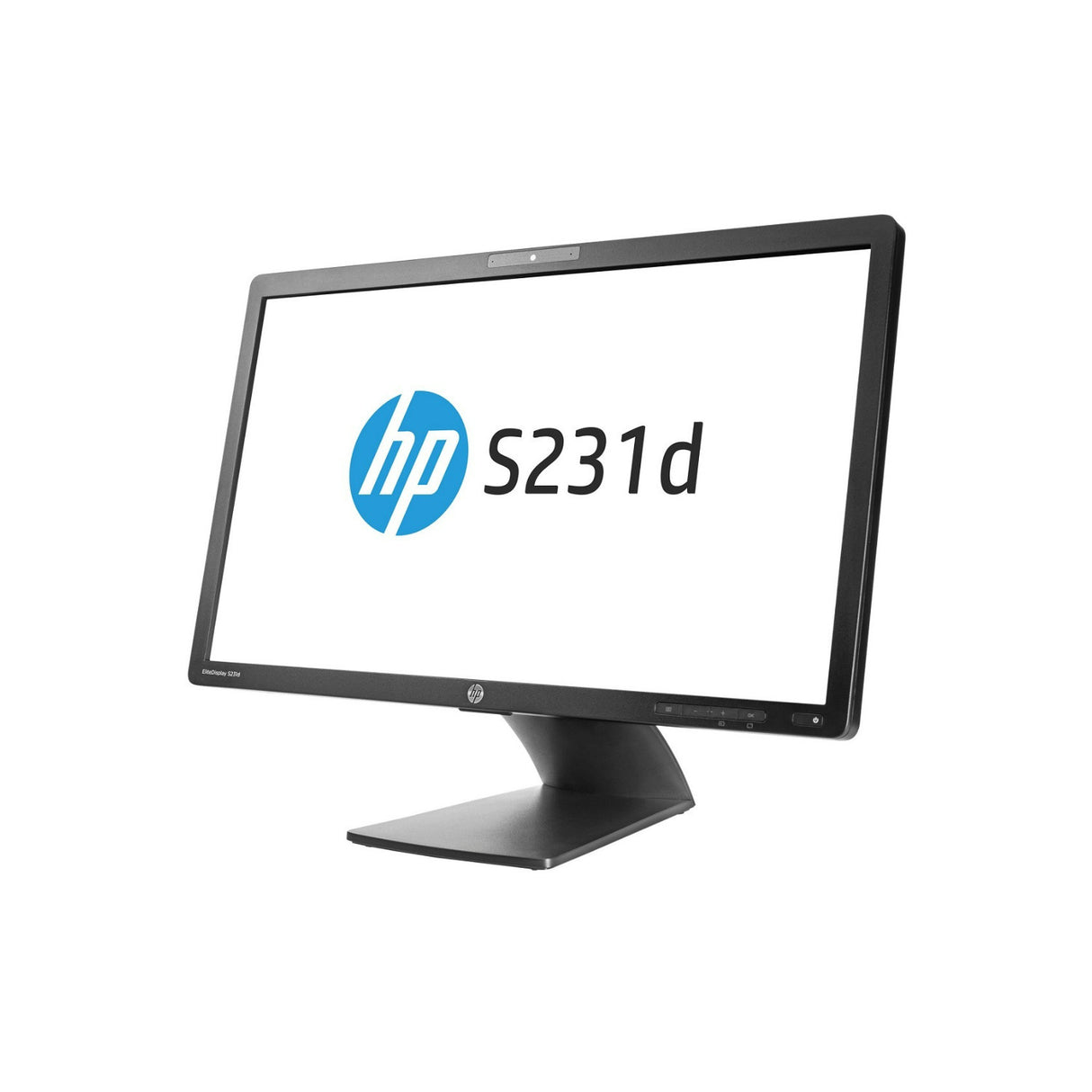 HP EliteDisplay S231D 23-Inch FHD IPS Monitor Built-in Webcam DP 1.2, USB , RJ-45 (Certified Refurb)
