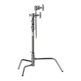 Kupo 20-Inch Master C-Stand with Turtle Base Kit (2.5-Inch Grip Head and 20-Inch Grip Arm, Silver)