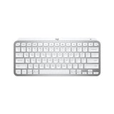 Logitech MX Keys Mini Minimalist Wireless Illuminated Keyboard (Gray) w/Bluetooth Mouse & Palm Rest