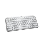 Logitech MX Keys Mini Minimalist Wireless Illuminated Keyboard (Gray) w/Bluetooth Mouse & Palm Rest