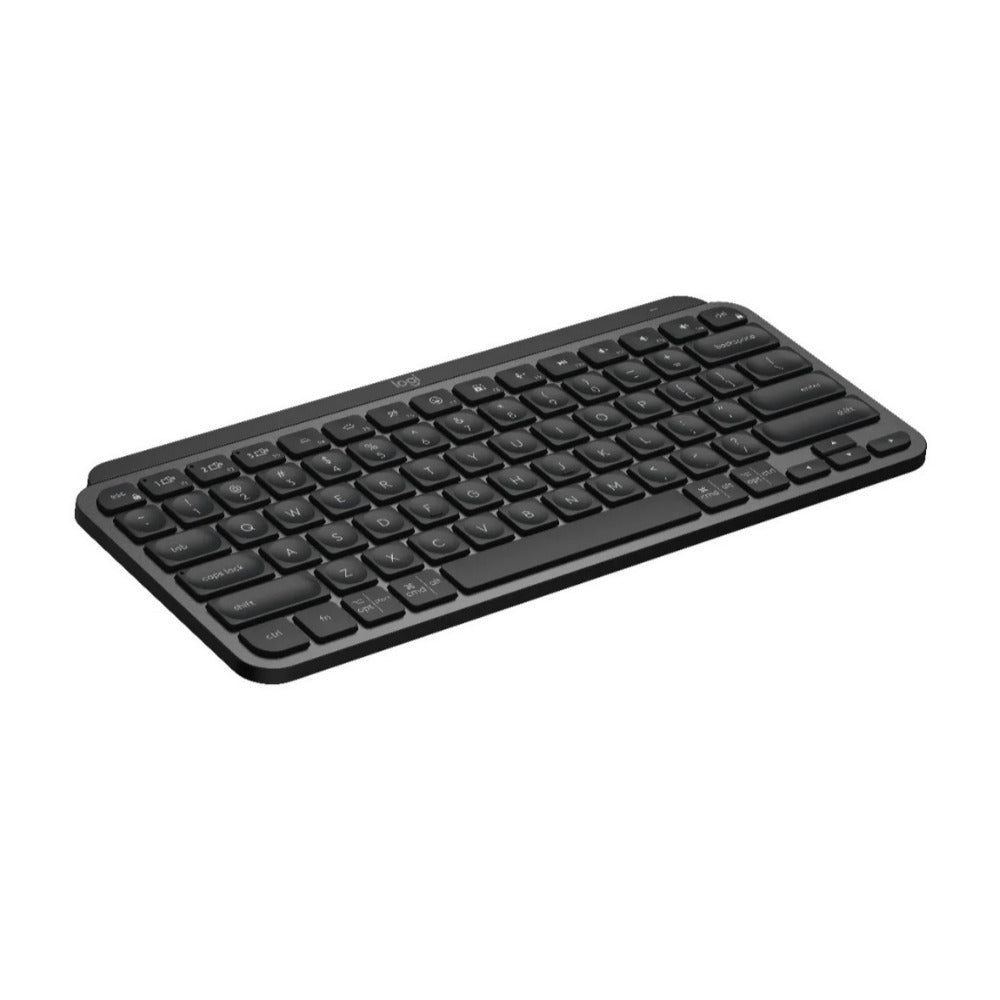 Logitech MX Keys Mini Minimalist Wireless Illuminated Keyboard (Black) w/Bluetooth Mouse & Palm Rest