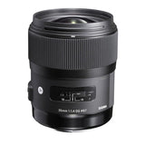 Sigma 35mm f/1.4 Art DG HSM Lens for Canon DSLR Camera with 1TB Hard Drive and 64GB SD Card Bundle