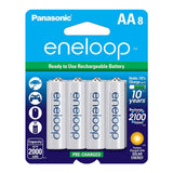 Panasonic Eneloop AA 2000mAh Capacity Long Life Powerful Batteries (8-Pack)