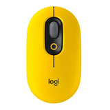 Logitech Pop Keys Wireless Mechanical Keyboard with Emoji Keys (Yellow) w/Wireless Mouse & Desk Mat