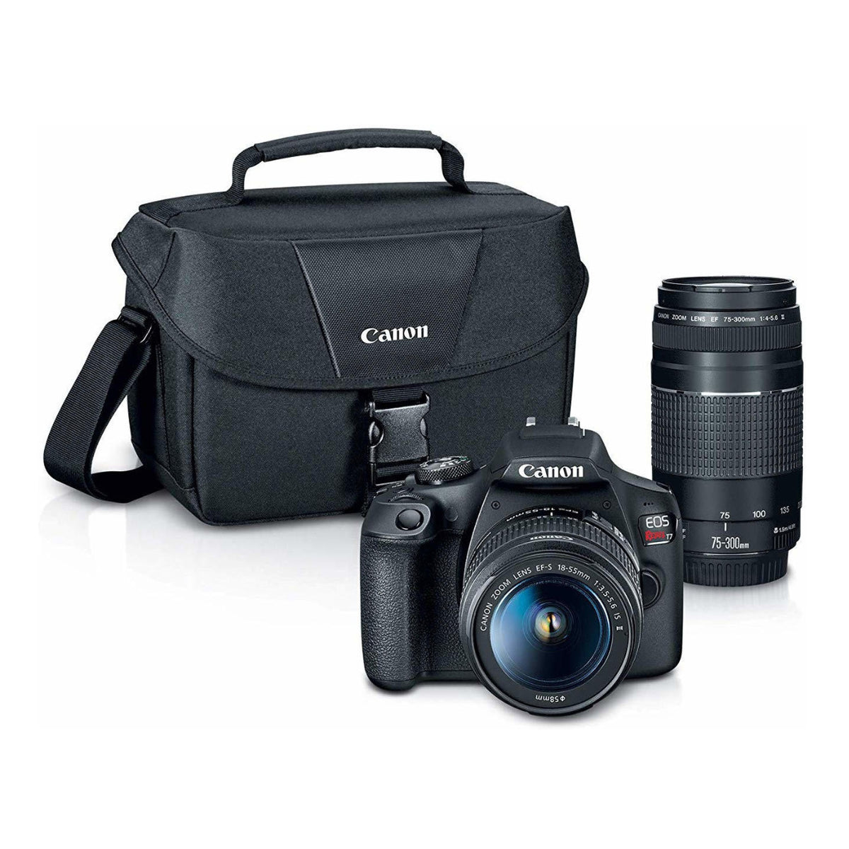 Canon EOS Rebel T7 DSLR Camera 18-55 and 75-300 Double Zoom Lens Bundle with Accessories