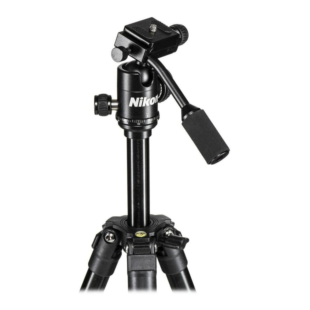 Nikon 16749 Compact Four-Section Aluminum Tripod (Black) with Cleaning Bundle