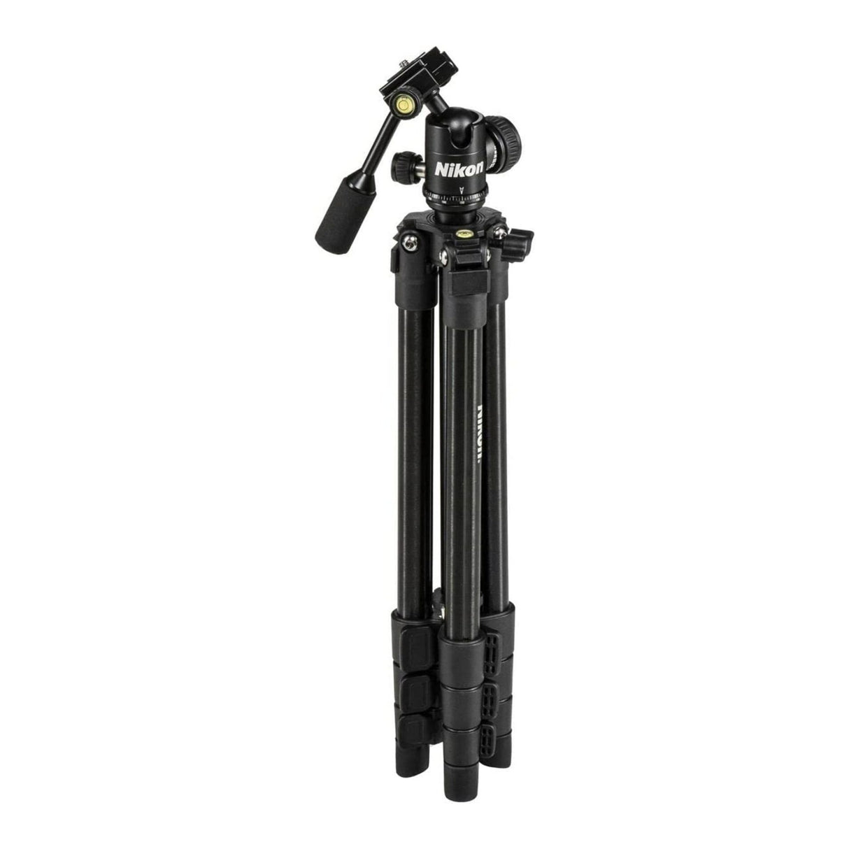 Nikon 16749 Compact Four-Section Aluminum Tripod (Black) with Cleaning Bundle