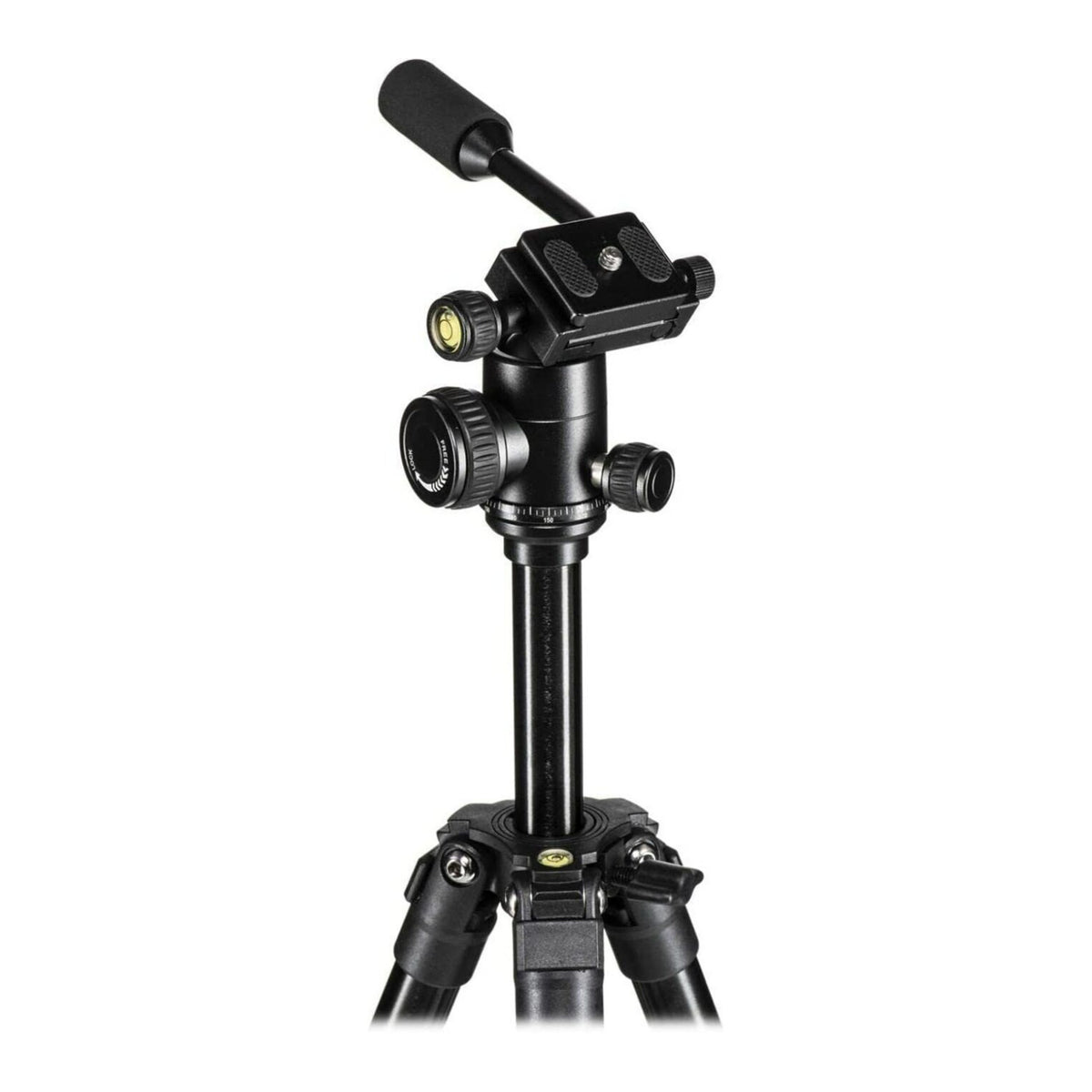 Nikon 16749 Compact Four-Section Aluminum Tripod (Black) with Cleaning Bundle