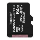 Kingston 64GB 100MB/s Read Speed Canvas Durable A1-Rated Memory Cards (2-Pack)