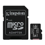 Kingston 64GB 100MB/s Read Speed Canvas Durable Select Plus UHS-I microSDXC Memory Cards (3-Pack)