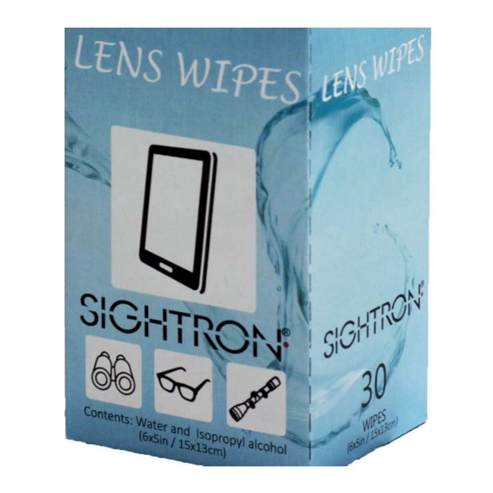 Sightron 6 x 5 Inch Lens Wipes for Riflescopes, Binoculars, and Cell Phones (Open Box)