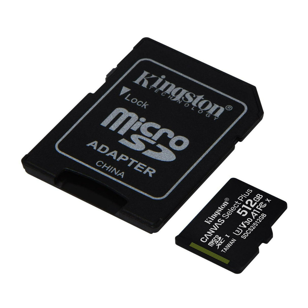 Kingston 512GB 100MB/s Read and 85MB/s Write Durable Canvas Select Plus UHS-I microSDXC Memory Card