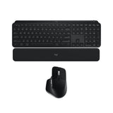 Logitech MX Keys S Wireless Keyboard with Smart Actions Shortcuts (Black) with Mouse & Palm Rest