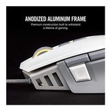 Corsair M65 RGB Elite 18,000 DPI Optical Sensor Fully Programmable Buttons Gaming Mouse (White)