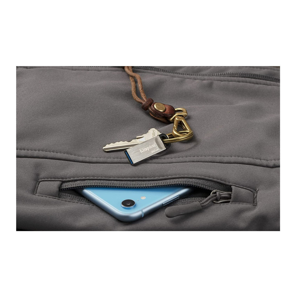 Kingston 32GB DataTraveler Kyson USB 3.2 Gen 1 200MB/s Read 60MB/s Write Speed Metal Flash Drive