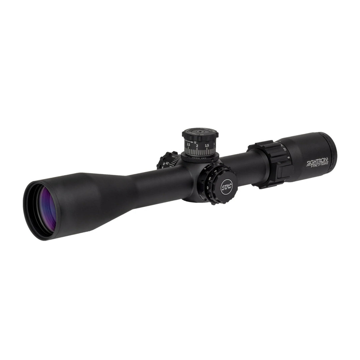 Sightron S-TAC 3-16x42mm Zero Stop Riflescope with MOA-5 Reticle (Black)