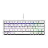 Cooler Master SK620 Wired Mechanical Low Profile Gaming Keyboard with Red Switches (Silver White)