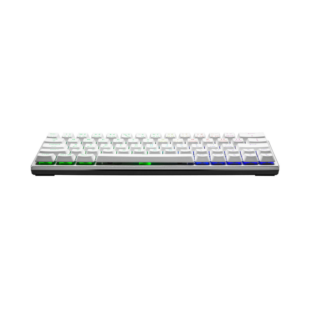 Cooler Master SK620 Wired Mechanical Low Profile Gaming Keyboard with Red Switches (Silver White)