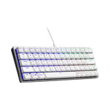 Cooler Master SK620 Wired Mechanical Low Profile Gaming Keyboard with Blue Switches (Silver White)
