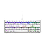 Cooler Master SK620 Wired Mechanical Low Profile Gaming Keyboard with Blue Switches (Silver White)