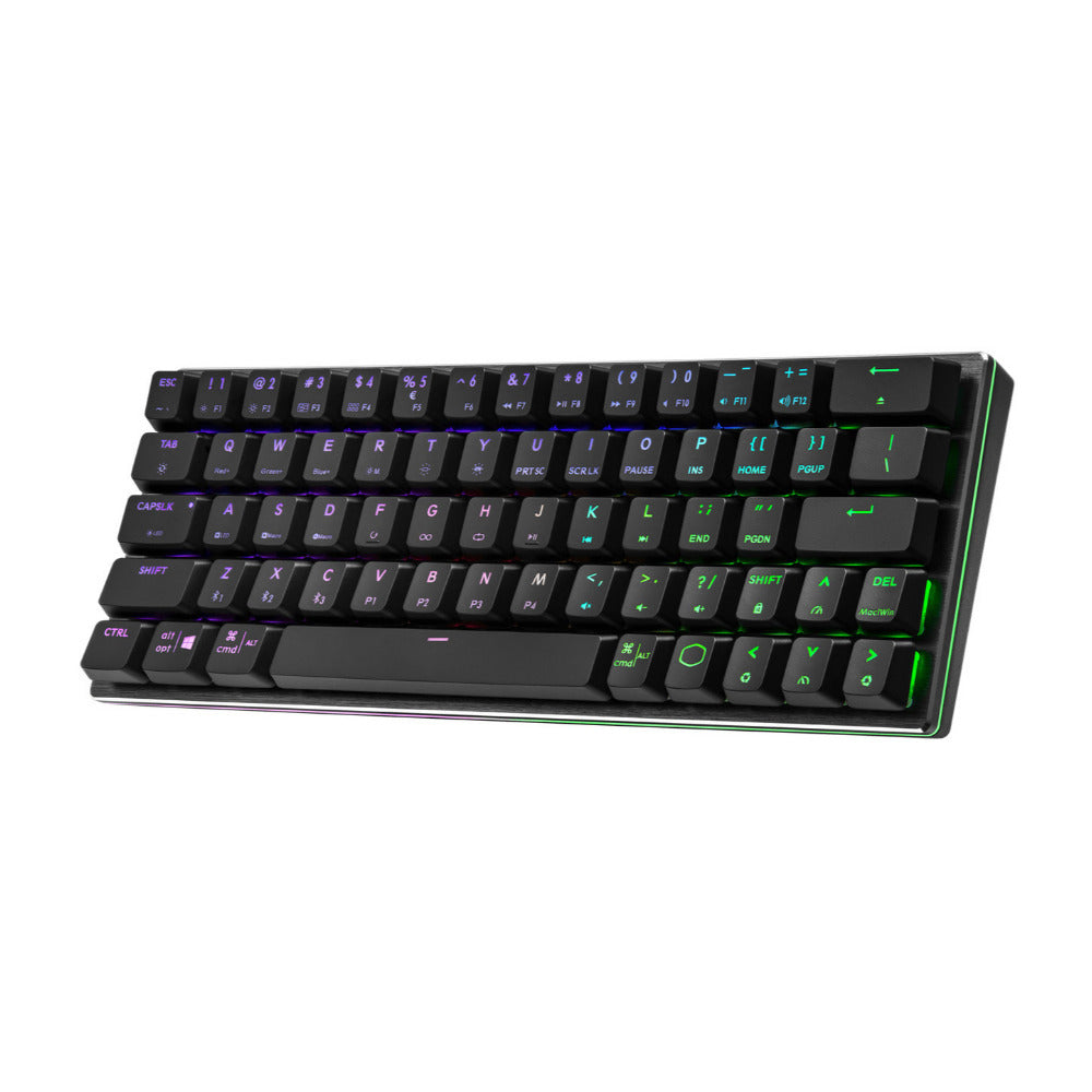 Cooler Master SK622 Hybrid Wired Mechanical Low Profile Gaming Keyboard with Brown Switches (Gray)