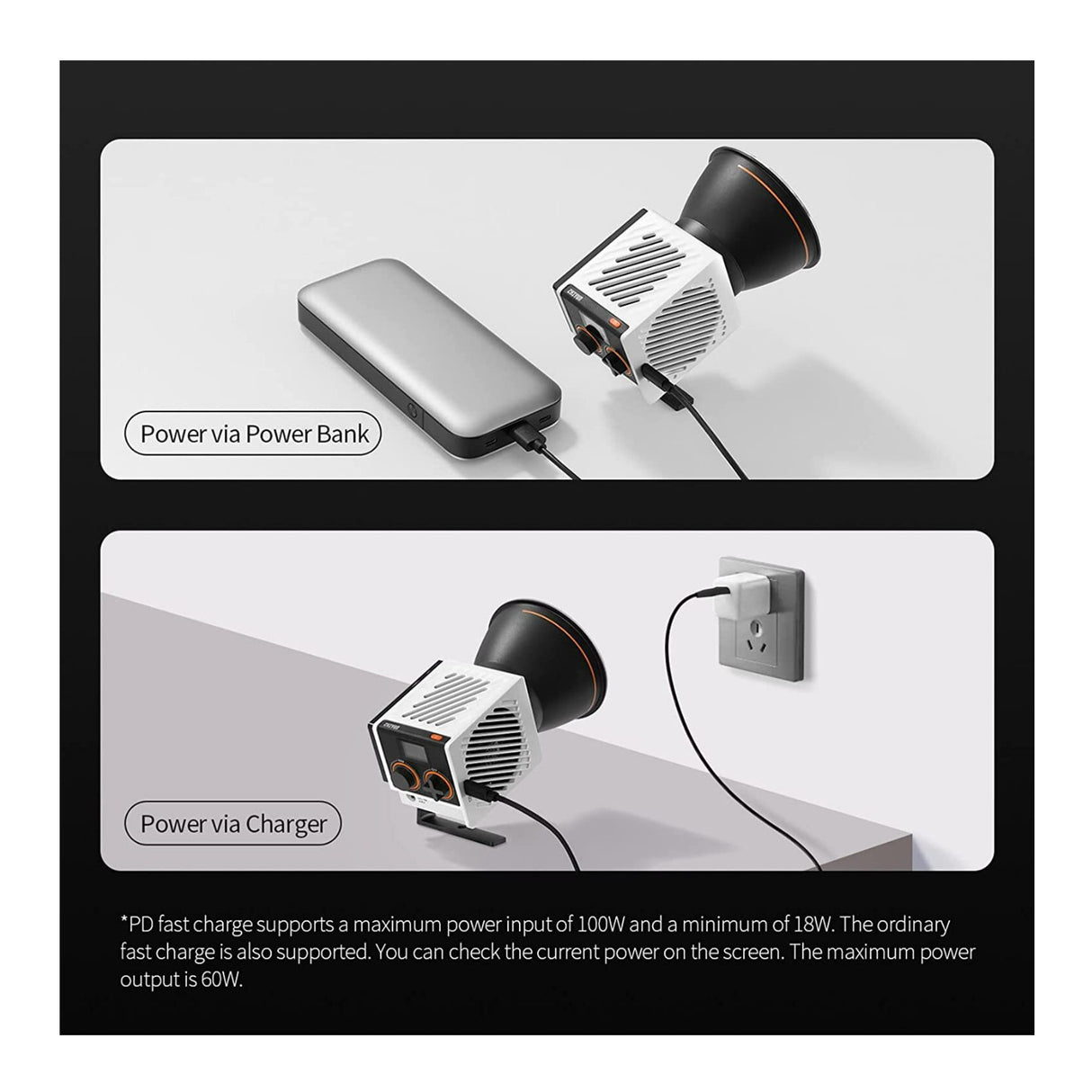 Zhiyun MOLUS G60 Bi-Color Pocket COB Monolight (Combo Kit)
