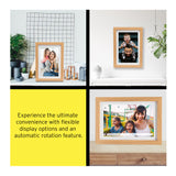 Koah Smart Wi-Fi 10.1" Digital Photo Frame with FRAMEO, (8GB, Brown Wood)