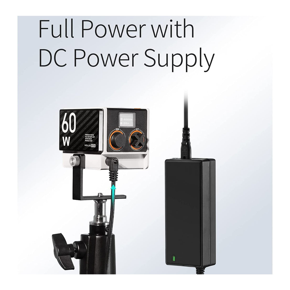 Zhiyun MOLUS G60 Bi-Color Pocket COB Monolight Bundle (Combo Kit) with Camera Tripod System