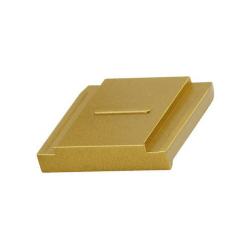 Leica Hotshoe Cover for Leica Q3 Camera (Brass, Blasted Finish)
