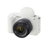 Sony Alpha ZV-E1 Full-frame Mirrorless Vlog Camera with 28-60mm Lens (ILCZV-E1/B, White) Bundle