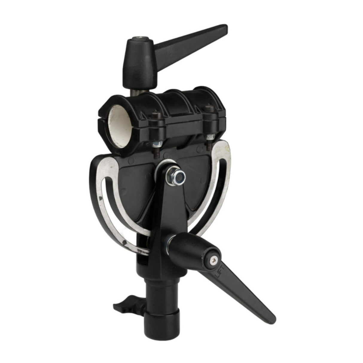 Kupo Pivoting Solid Aluminum Die-Casting Boom Arm Clamp with Plastic Cardboard Insert (Black)