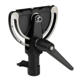 Kupo Pivoting Solid Aluminum Die-Casting Boom Arm Clamp with Plastic Cardboard Insert (Black)