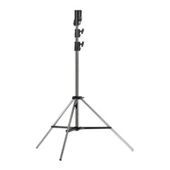 Kupo Master Combo HD Chrome-Plated Steel Stand with Leveling Leg and Cushioned Risers (Silver)
