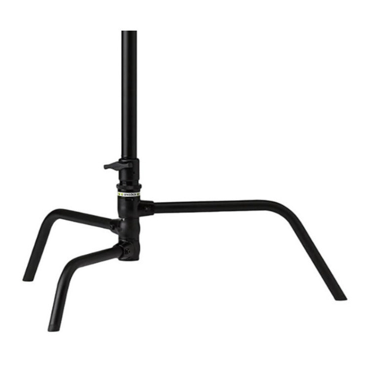 Kupo 40-Inch C Stand Zinc Alloy Casting Turtle Base With Spring Ring Locking System (Black)