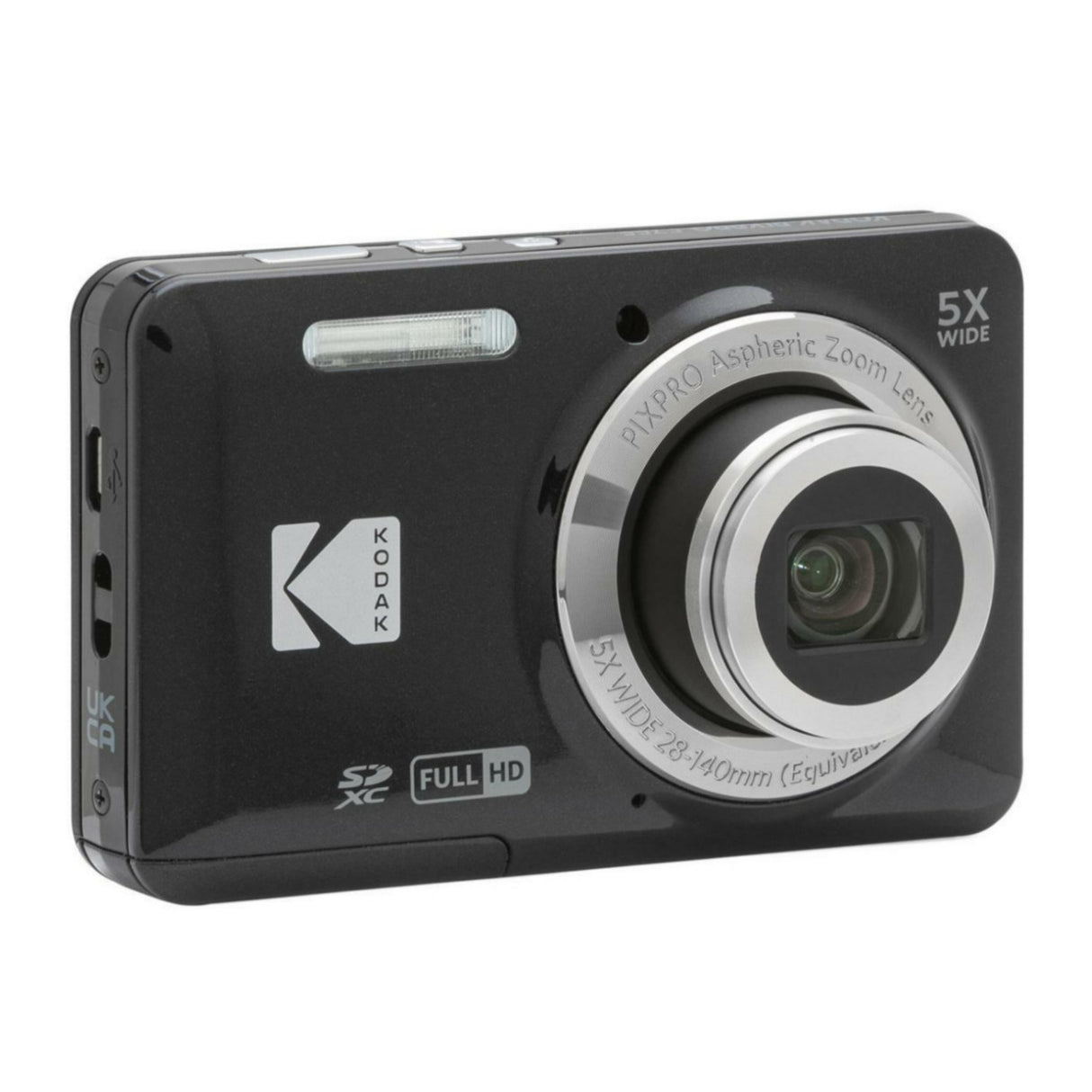 Kodak PIXPRO Friendly Zoom FZ55 Digital Camera (Black) with Camera Case and 32GB Memory Card