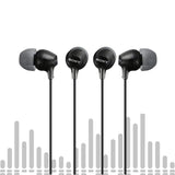 Sony MDR-EX15LP Fashion Color EX Series In-Ear Earbud Headphones (Black, 2-pack) Bundle