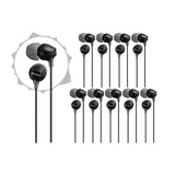 Sony MDR-EX15LP Fashion Color EX Series In-Ear Earbud Headphones (Black, 10-pack)