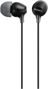 Sony MDR-EX15LP Fashion Color EX Series In-Ear Earbud Headphones (Black, 10-pack)