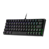 Cooler Master SK620 Wired Mechanical Low Profile Gaming Keyboard with Blue Switches (Space Gray)