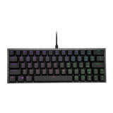 Cooler Master SK620 Wired Mechanical Low Profile Gaming Keyboard with Red Switches (Space Gray)